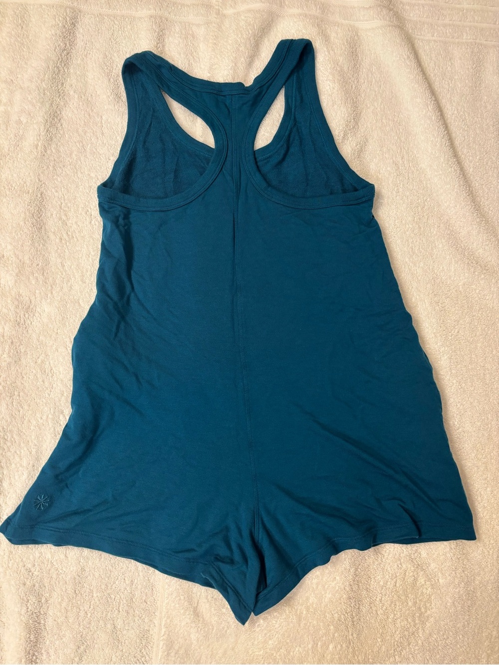 Athleta Teal Racerback Tank Romper